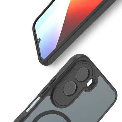 Capa MagSafe para Xiaomi Redmi A7 Pro 4G, Techsuit, HaloFrost II, Preta