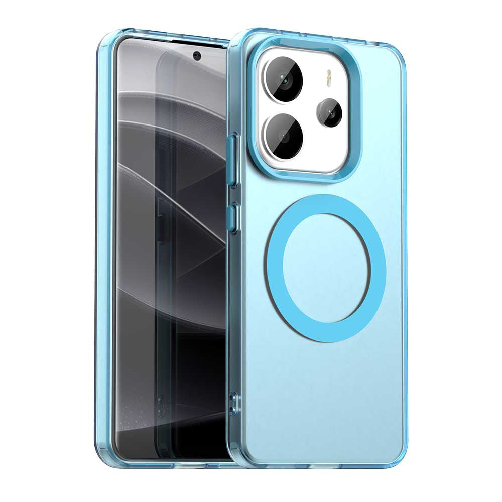Capa MagSafe para Xiaomi Redmi Note 14 4G (Regional), Techsuit, CandyCase, Azul