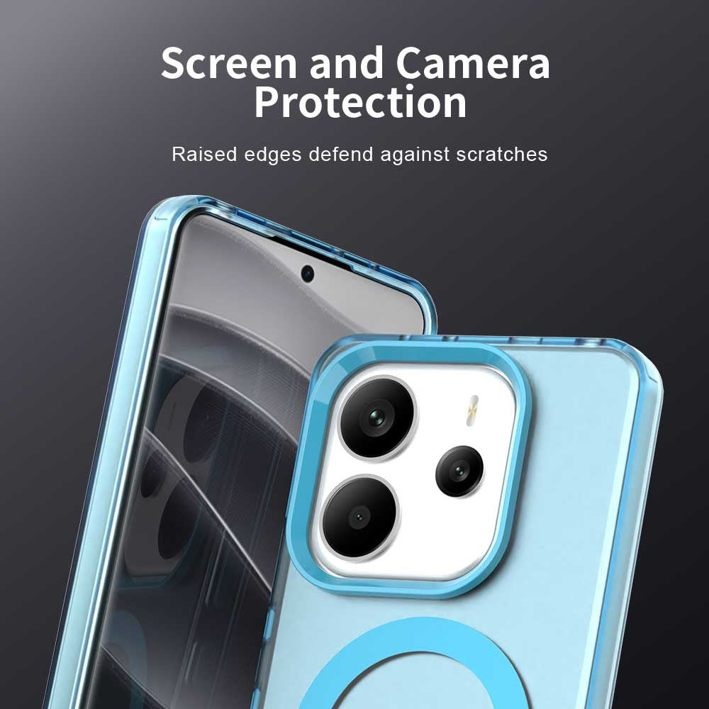 Capa MagSafe para Xiaomi Redmi Note 14 4G (Regional), Techsuit, CandyCase, Azul