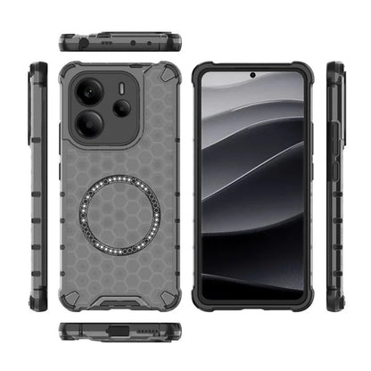 MagSafe Case for Xiaomi Redmi Note 14 4G (Regional), Techsuit, HoneyComb Shield, Black