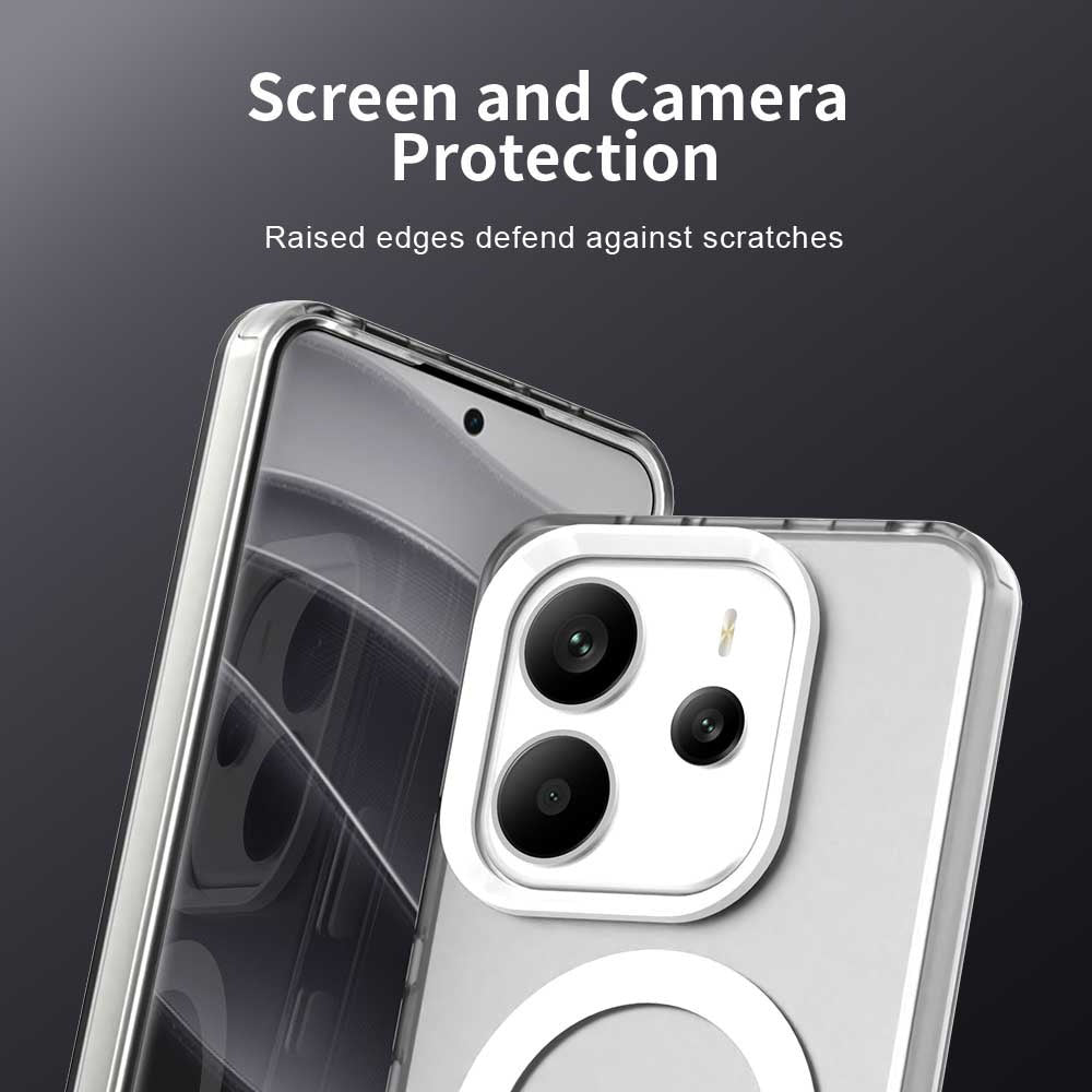 Capa MagSafe para Xiaomi Redmi Note 14 4G (Standard), Techsuit, CandyCase, Branca