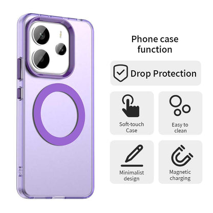 Capa MagSafe para Xiaomi Redmi Note 14 5G, Techsuit, CandyCase, Roxo