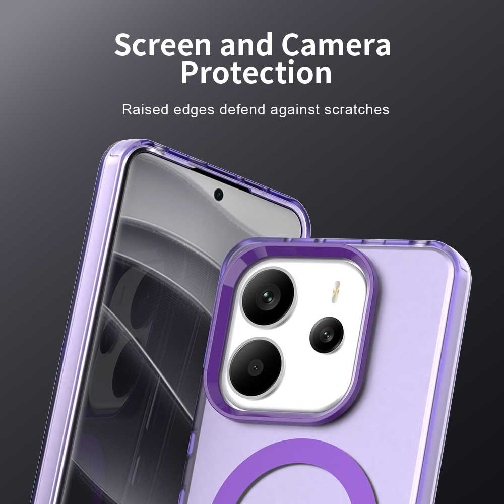 Capa MagSafe para Xiaomi Redmi Note 14 5G, Techsuit, CandyCase, Roxo