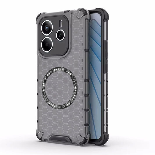 Capa MagSafe para Xiaomi Redmi Note 14 5G, Techsuit, HoneyComb Shield, Preta