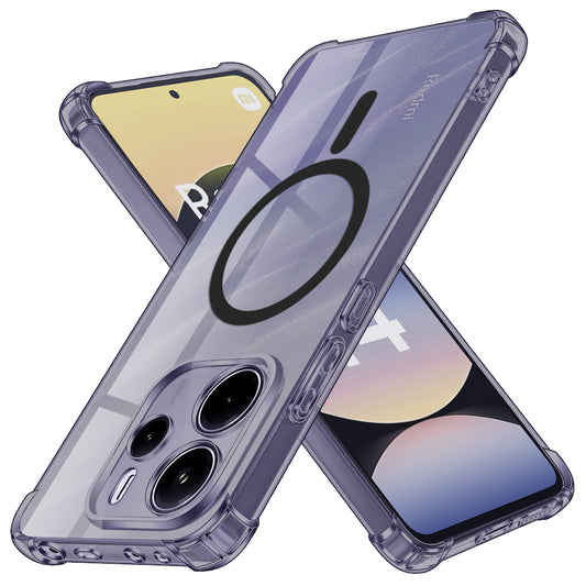 Capa MagSafe para Xiaomi Redmi Note 14 5G, Techsuit, Transparente Antichoque, Fumada