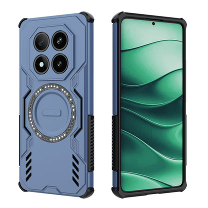 Capa MagSafe para Xiaomi Redmi Note 14 Pro 4G, Techsuit, ArmorMag, Azul
