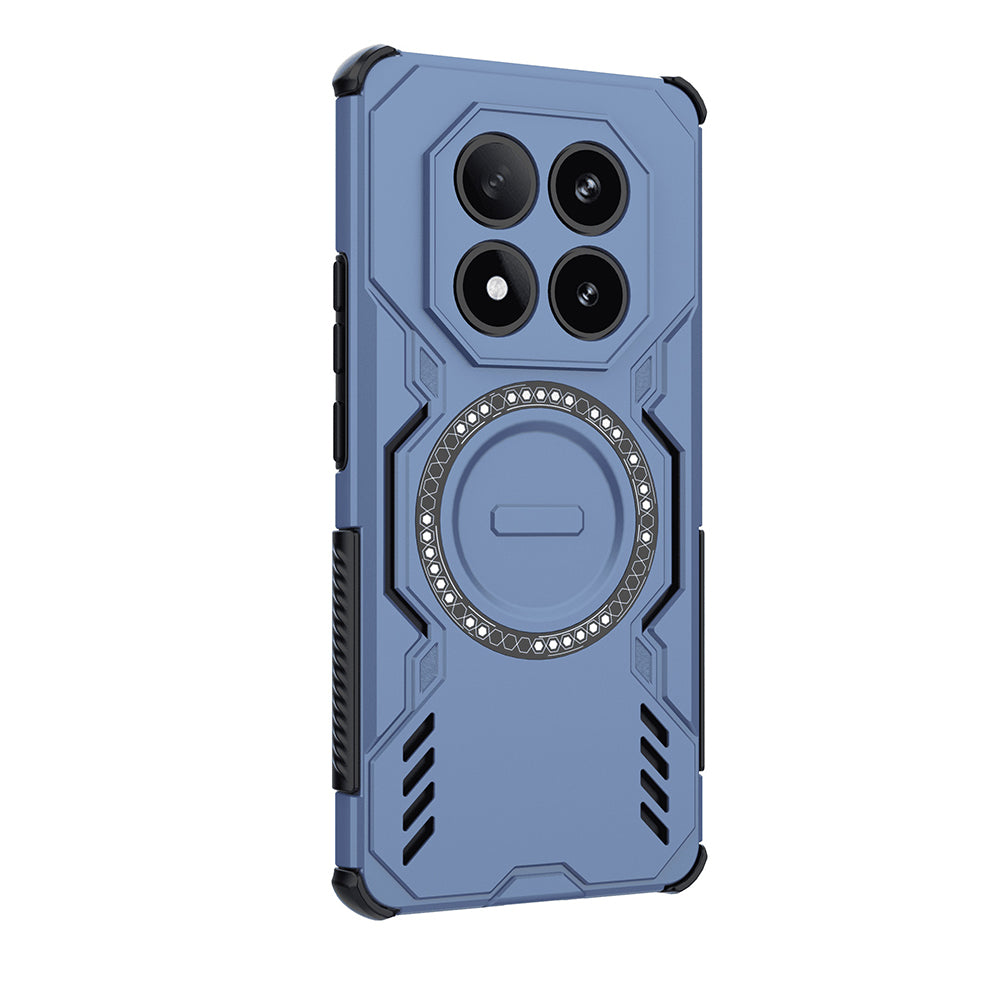 Capa MagSafe para Xiaomi Redmi Note 14 Pro 4G, Techsuit, ArmorMag, Azul