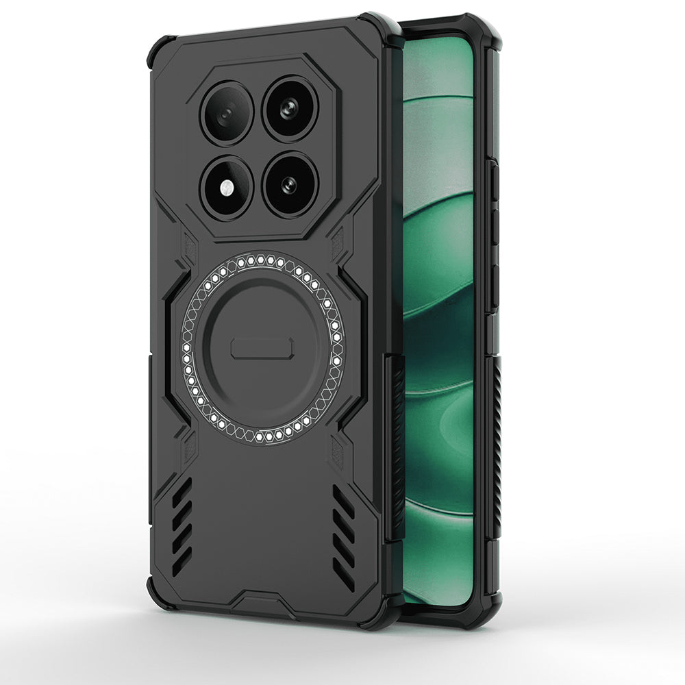 Capa MagSafe para Xiaomi Redmi Note 14 Pro 4G, Techsuit, ArmorMag, Preta