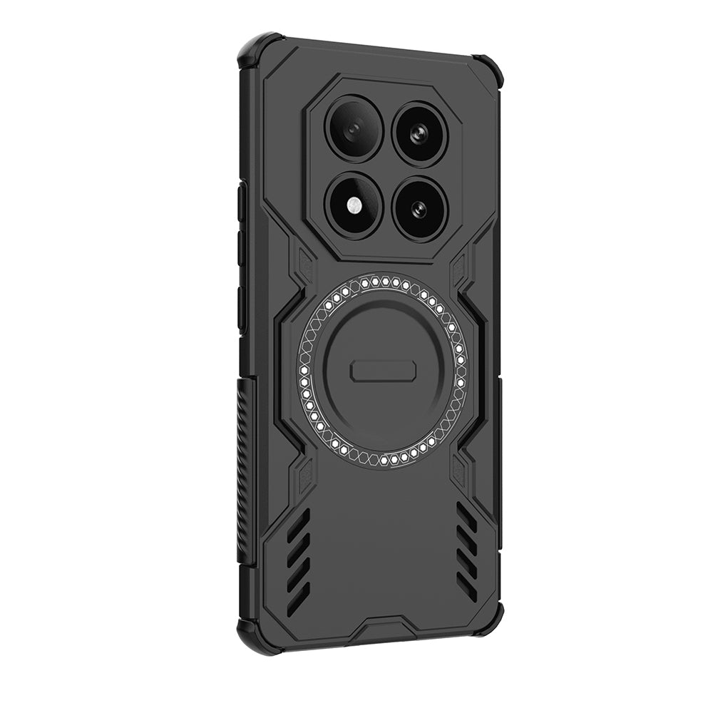 Capa MagSafe para Xiaomi Redmi Note 14 Pro 4G, Techsuit, ArmorMag, Preta