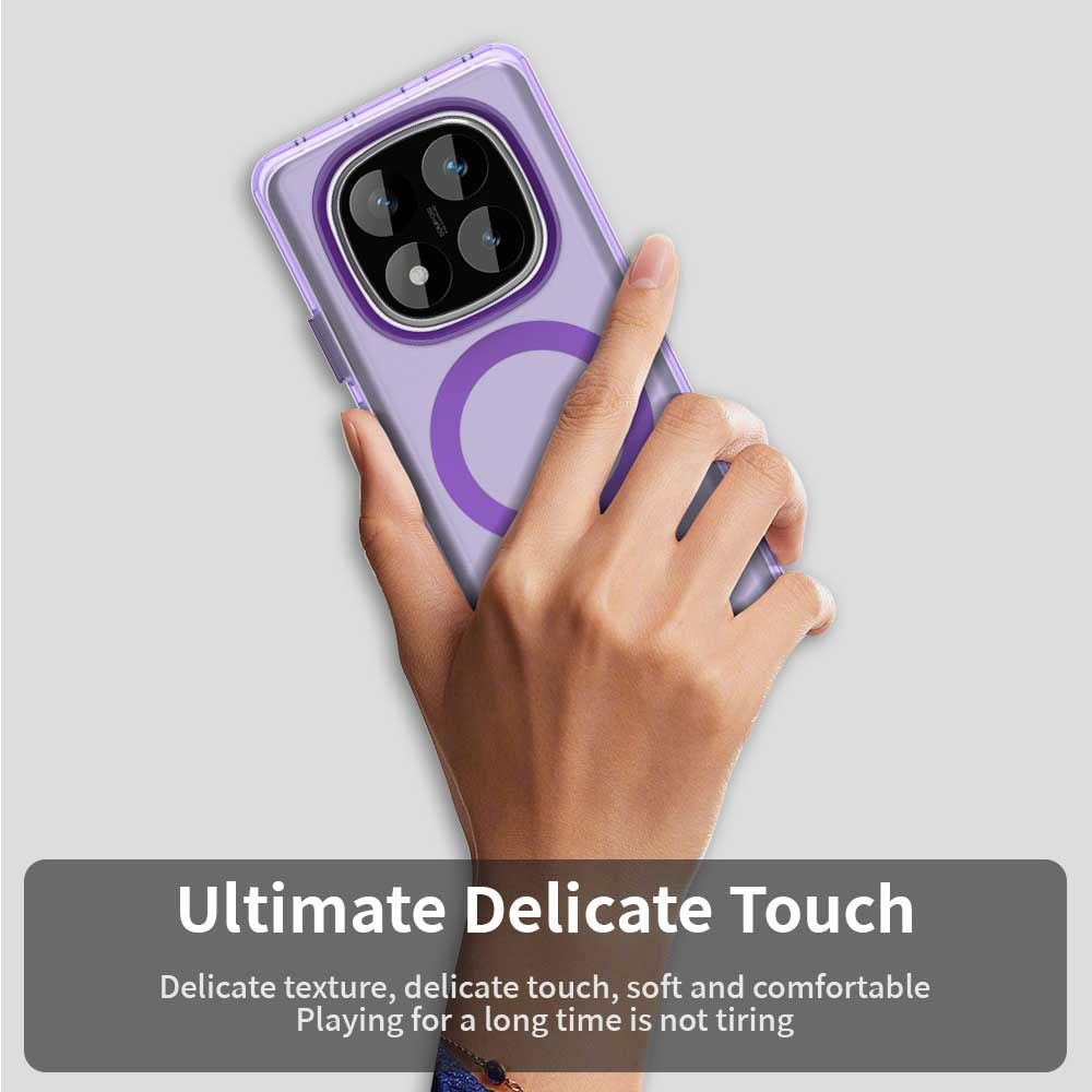 MagSafe Case for Xiaomi Redmi Note 14 Pro 4G, Techsuit, CandyCase, Purple