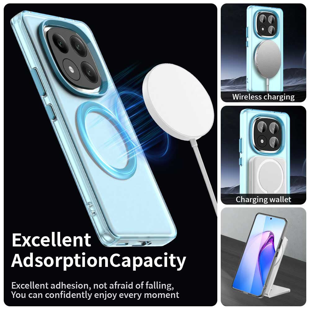 MagSafe Case for Xiaomi Redmi Note 14 Pro+ 5G, Techsuit, CandyCase, Blue