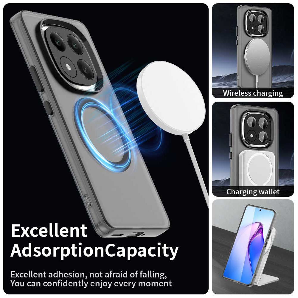 MagSafe Case for Xiaomi Redmi Note 14 Pro+ 5G, Techsuit, CandyCase, Black