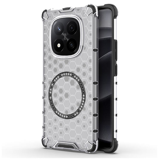 Capa MagSafe para Xiaomi Redmi Note 14 Pro+ 5G, Techsuit, HoneyComb Shield, Branca