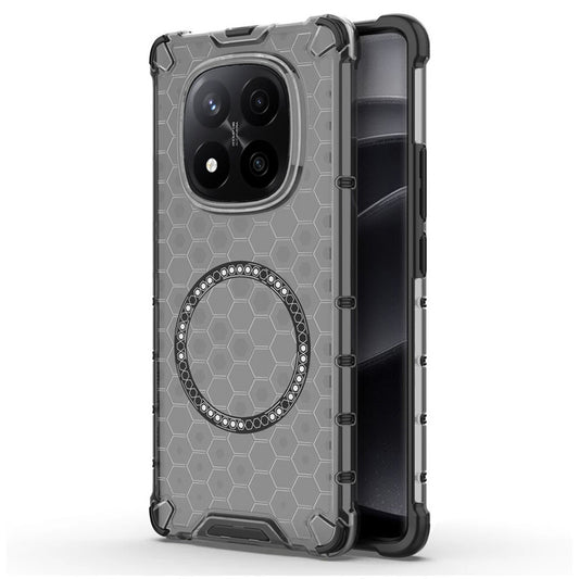 Capa MagSafe para Xiaomi Redmi Note 14 Pro+ 5G, Techsuit, HoneyComb Shield, Preta