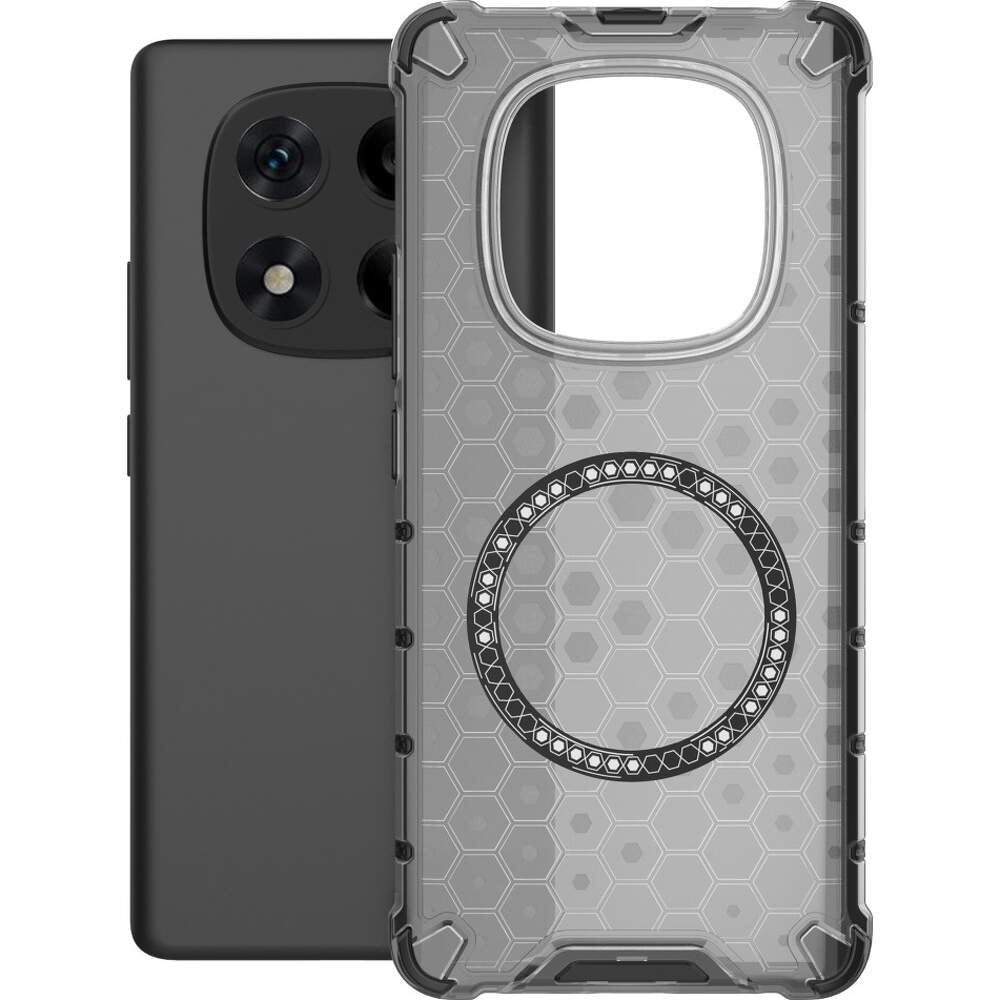 MagSafe Case for Xiaomi Redmi Note 14 Pro+ 5G, Techsuit, HoneyComb Shield, Black