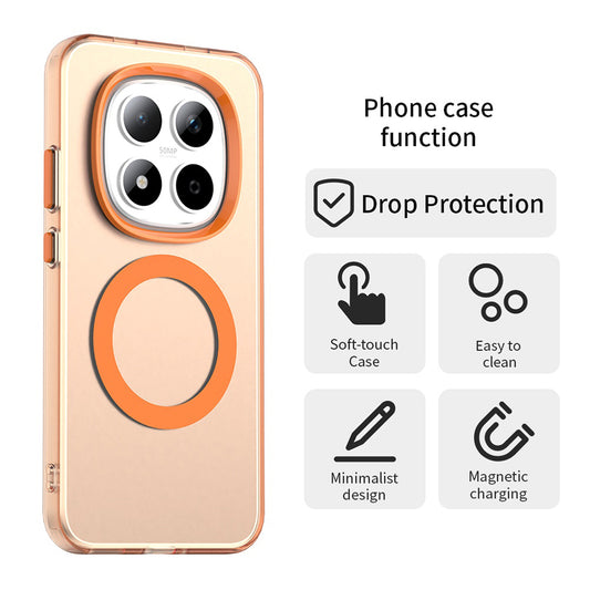 MagSafe Case for Xiaomi Redmi Note 15 Pro 5G, Techsuit, CandyCase, Orange