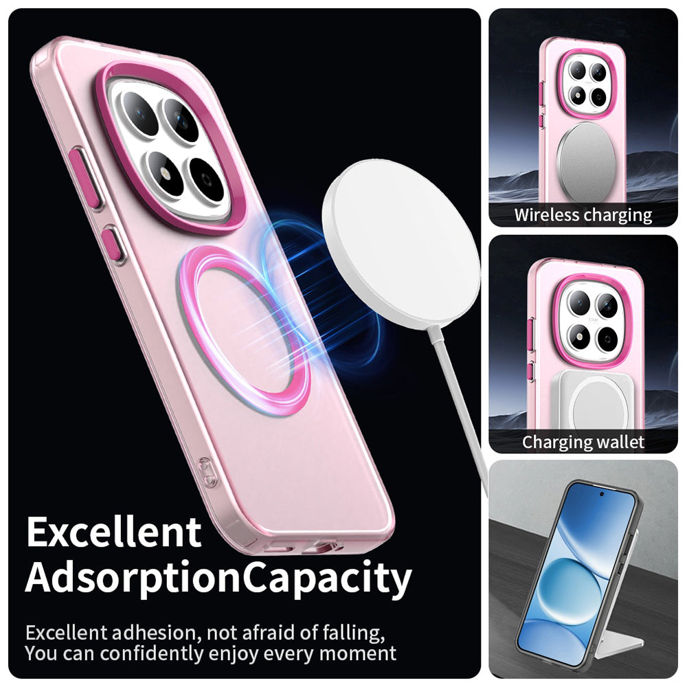 Capa MagSafe para Xiaomi Redmi Note 15 Pro 5G, Techsuit, CandyCase, Rosa
