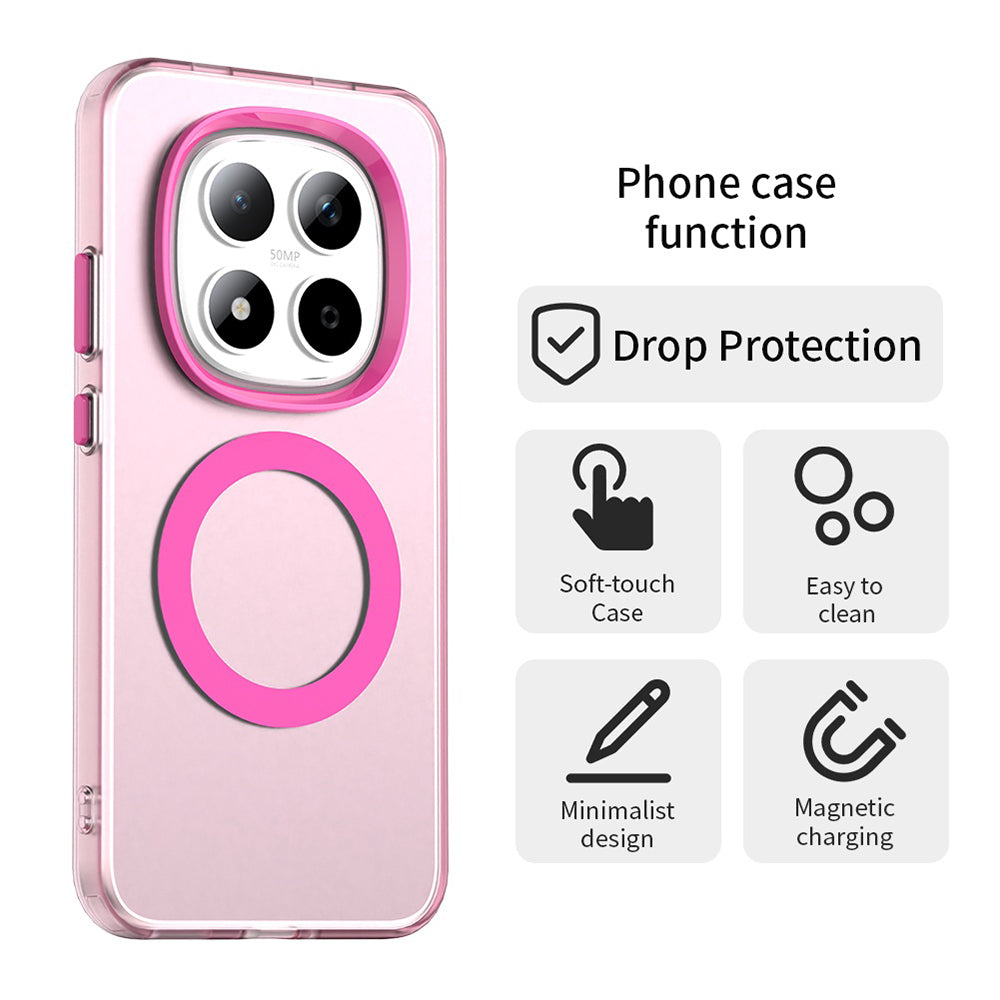 Capa MagSafe para Xiaomi Redmi Note 15 Pro 5G, Techsuit, CandyCase, Rosa