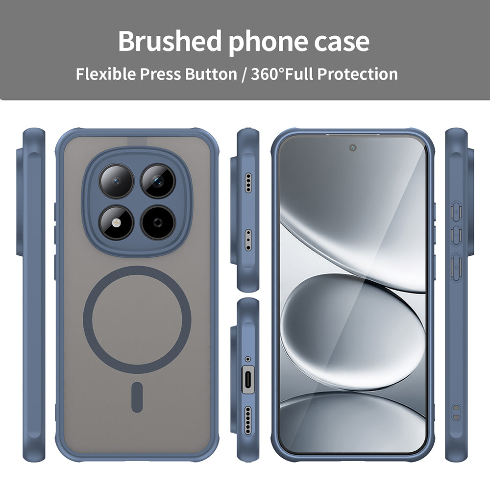 Capa MagSafe para Xiaomi Redmi Note 15 Pro 5G, Techsuit, HaloFrost II, Azul-marinho