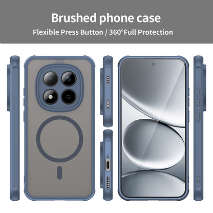 Capa MagSafe para Xiaomi Redmi Note 15 Pro 5G, Techsuit, HaloFrost II, Azul-marinho