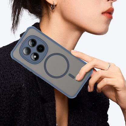 Capa MagSafe para Xiaomi Redmi Note 15 Pro 5G, Techsuit, HaloFrost II, Azul-marinho
