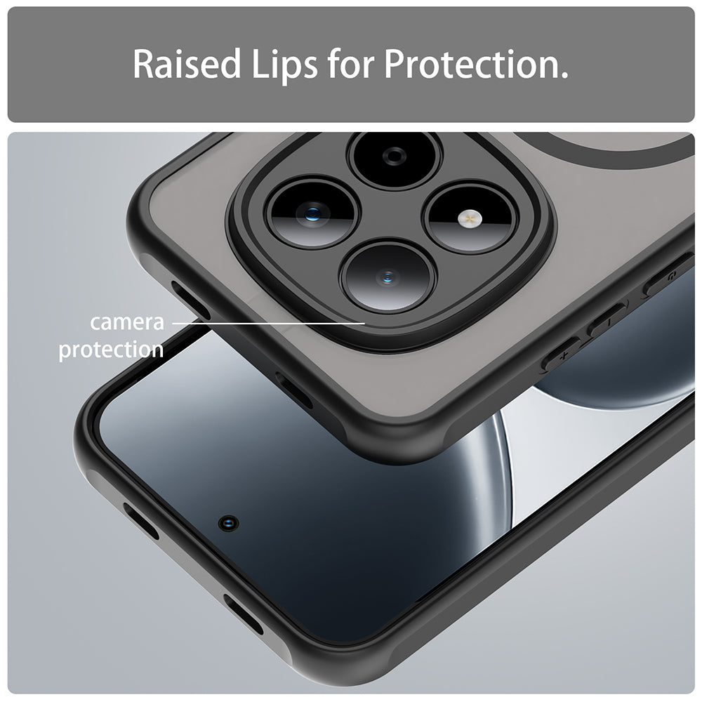 Capa MagSafe para Xiaomi Redmi Note 15 Pro 5G, Techsuit, HaloFrost II, Preta