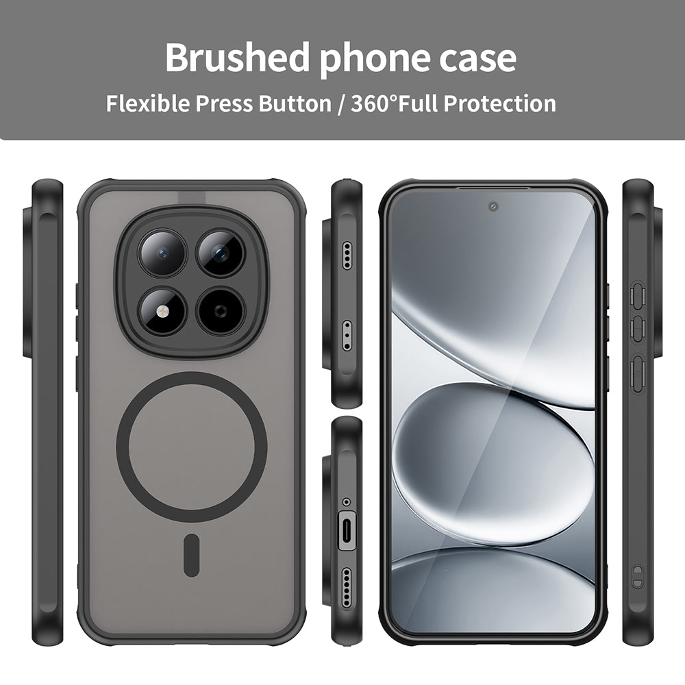 Capa MagSafe para Xiaomi Redmi Note 15 Pro 5G, Techsuit, HaloFrost II, Preta
