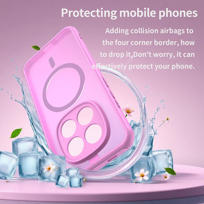 Capa MagSafe para Xiaomi Redmi Note 15 Pro 5G, Techsuit, HaloFrost II, Rosa