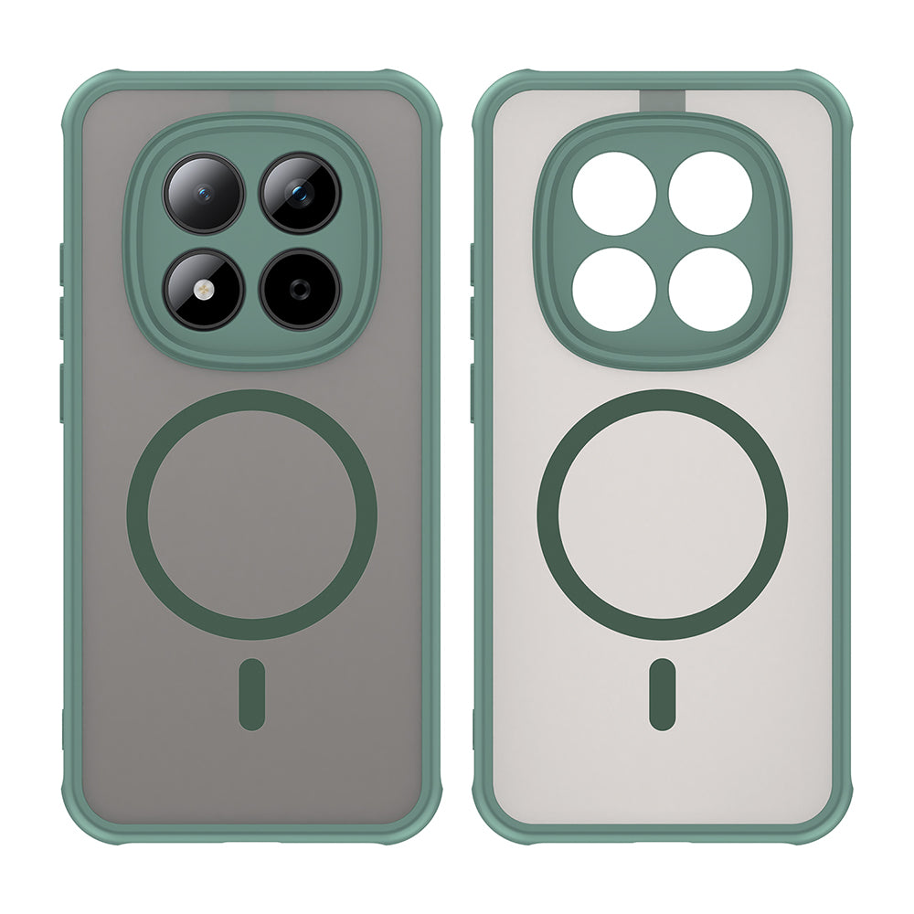 Capa MagSafe para Xiaomi Redmi Note 15 Pro 5G, Techsuit, HaloFrost II, Verde