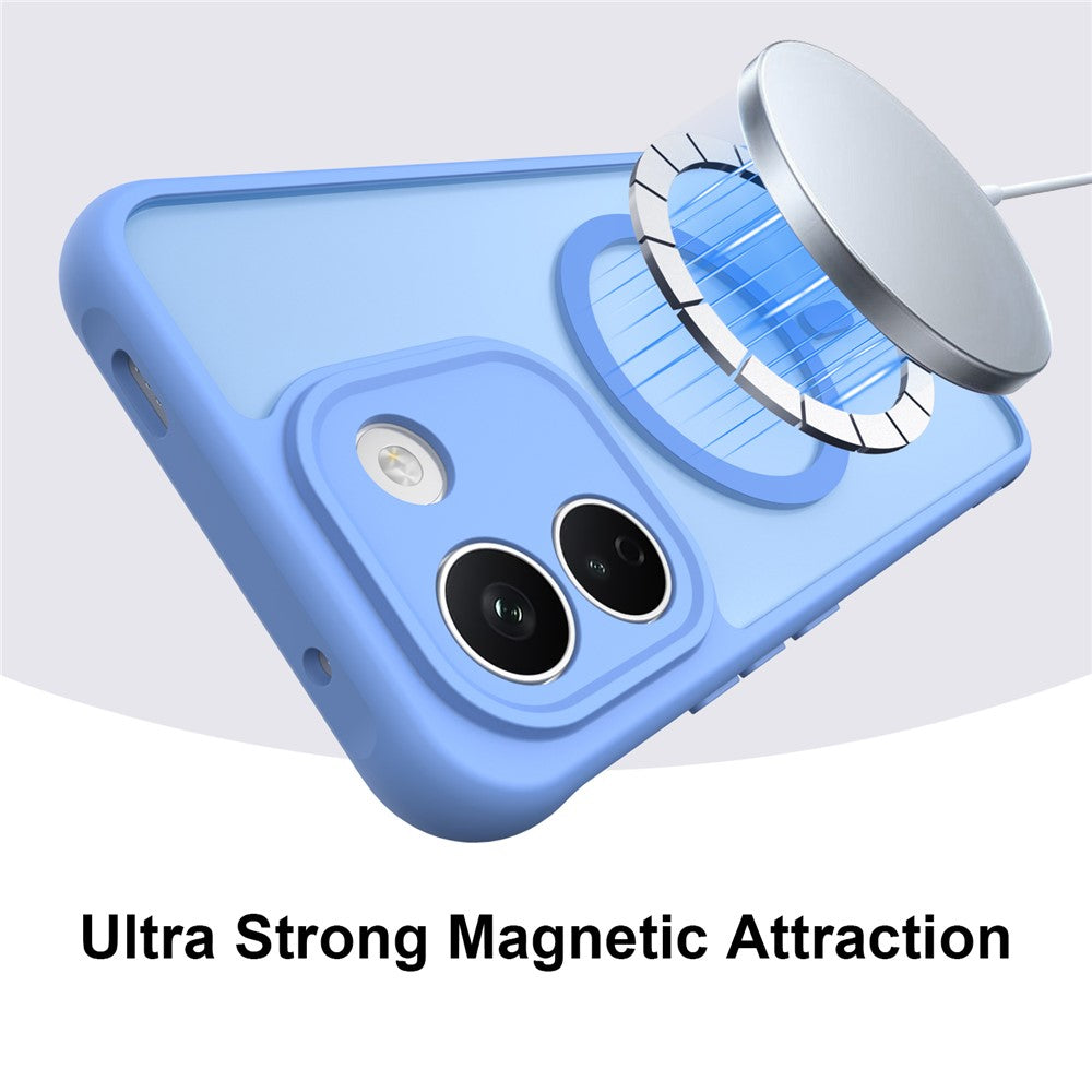 Capa MagSafe para Xiaomi Redmi Note 17 4G / Note 17 5G, Techsuit, HaloFrost II, Azul