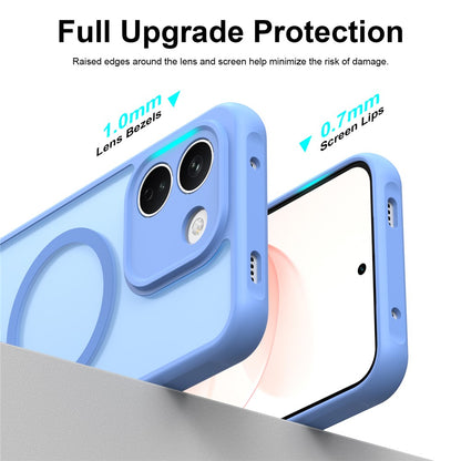 Capa MagSafe para Xiaomi Redmi Note 17 4G / Note 17 5G, Techsuit, HaloFrost II, Azul