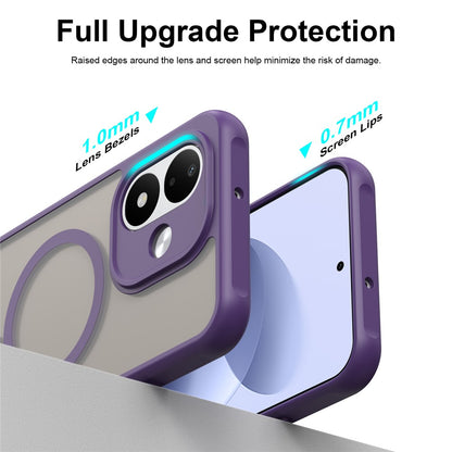 Capa MagSafe para Xiaomi Redmi Note 17 4G / Note 17 5G, Techsuit, HaloFrost II, Roxa