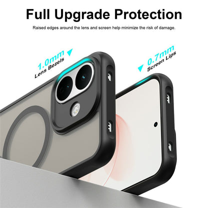 Capa MagSafe para Xiaomi Redmi Note 17 4G / Note 17 5G, Techsuit, HaloFrost II, Preta