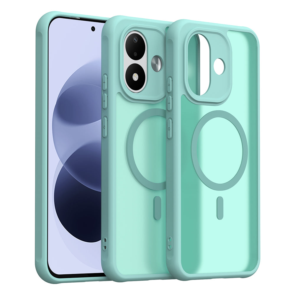 MagSafe Case for Xiaomi Redmi Note 17 4G / Note 17 5G, Techsuit, HaloFrost II, Light Green