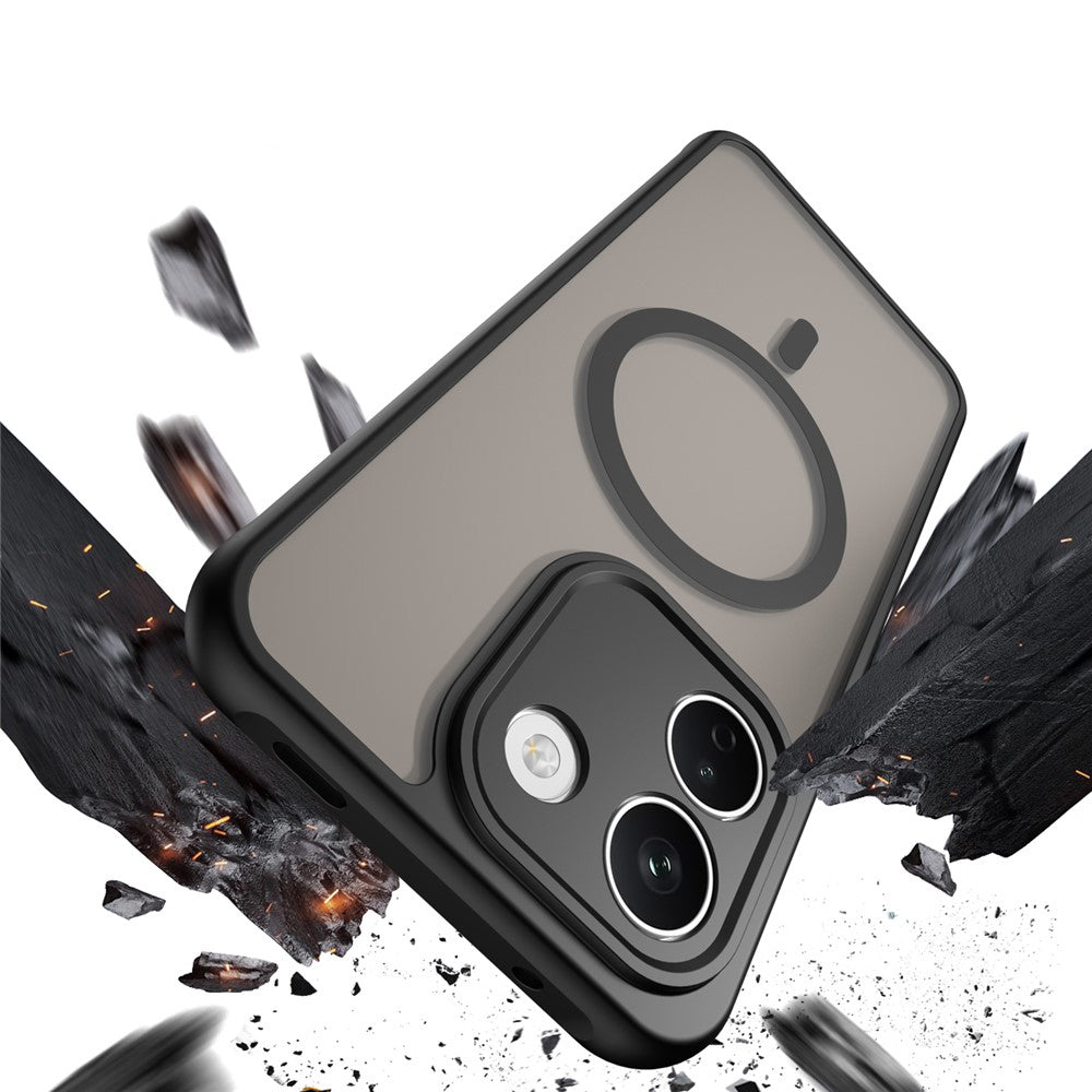 Capa MagSafe para Xiaomi Redmi Note 17 Pro Max, Techsuit, HaloFrost II, Preta