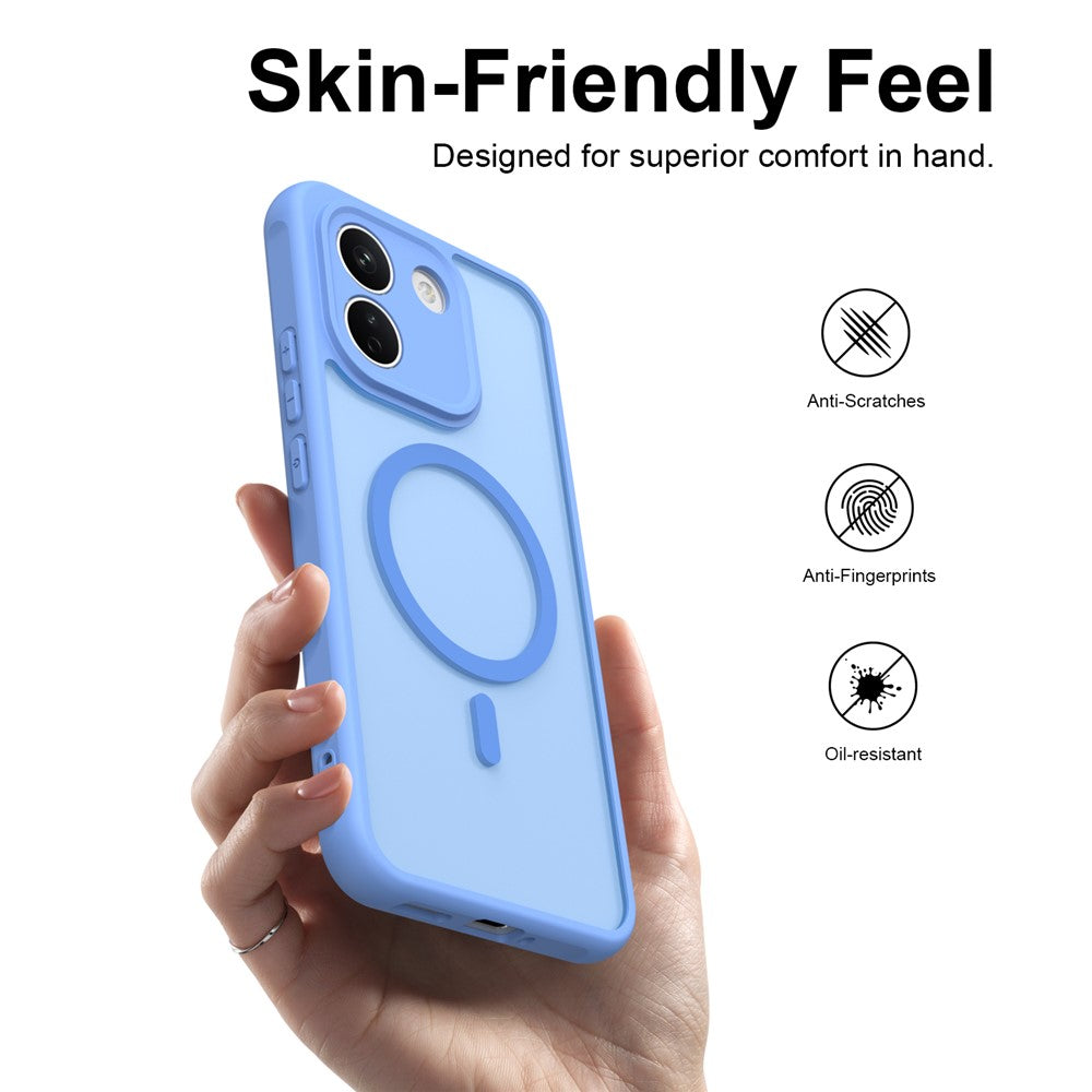 Capa MagSafe para Xiaomi Redmi Note 17 Pro, Techsuit, HaloFrost II, Azul