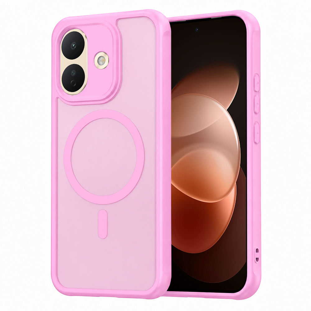 Capa MagSafe para Xiaomi Redmi Note 17 Pro, Techsuit, HaloFrost II, Rosa