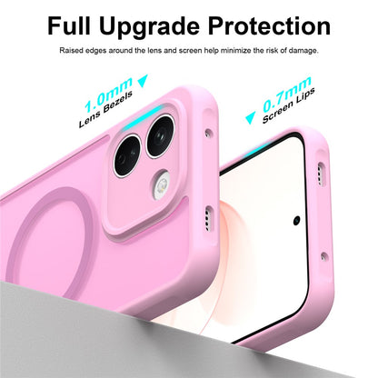Capa MagSafe para Xiaomi Redmi Note 17 Pro, Techsuit, HaloFrost II, Rosa