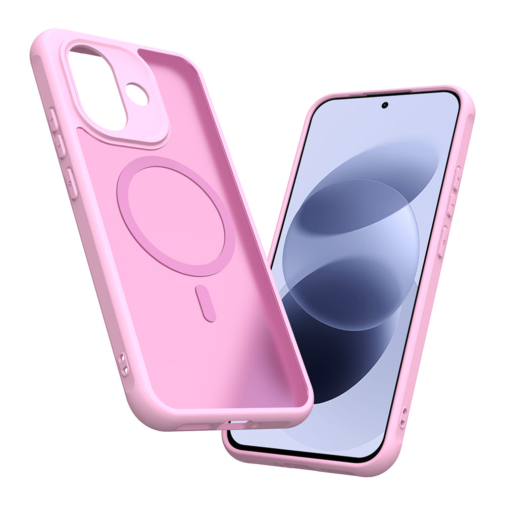 Capa MagSafe para Xiaomi Redmi Note 17 Pro, Techsuit, HaloFrost II, Rosa