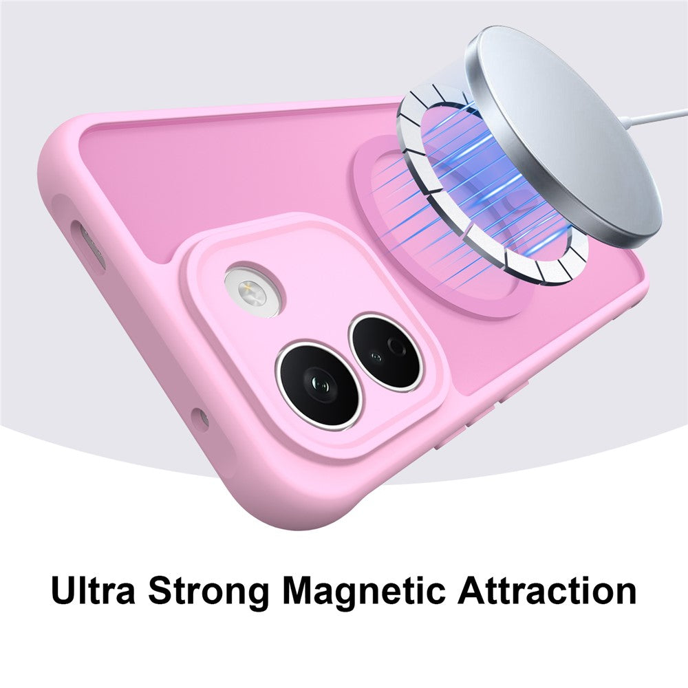Capa MagSafe para Xiaomi Redmi Note 17 Pro, Techsuit, HaloFrost II, Rosa