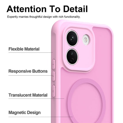 Capa MagSafe para Xiaomi Redmi Note 17 Pro, Techsuit, HaloFrost II, Rosa