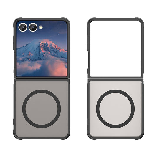 Capa MagSafe para Samsung Galaxy Z Flip7 F766, Techsuit, HaloFrost II, Preta