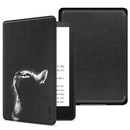 Bolsa para Amazon Kindle Paperwhite 6inch, Tech-Protect, SmartCase Cat, Preto