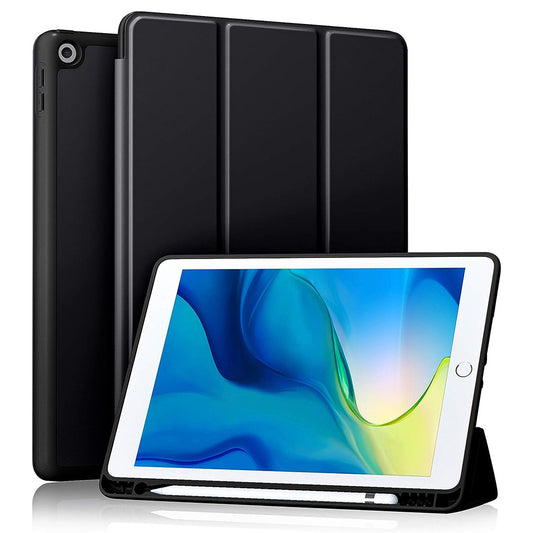 Capa para Apple iPad 10.2 (2021) / 10.2 (2020) / 10.2 (2019), Techsuit, Flex Trifold, Preta