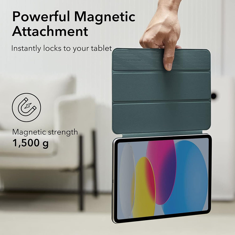 Capa para Apple iPad (2025) / (2022), ESR, Rebound, Verde Acetinado