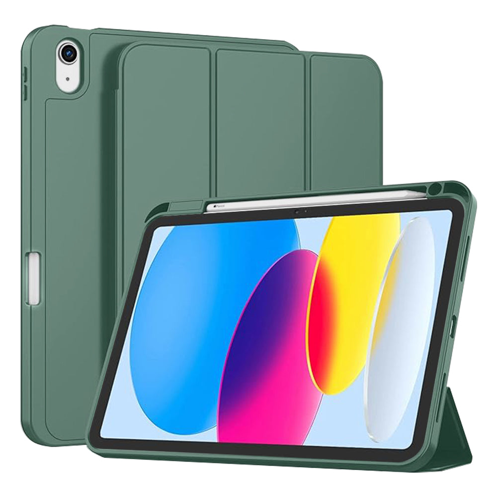 Capa para Apple iPad (2025) / (2022), Techsuit, Flex Trifold, Verde