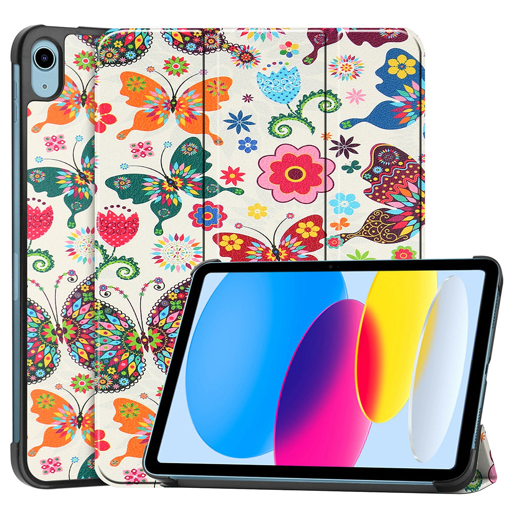 Capa para Apple iPad (2025) / (2022), Techsuit, FoldPro Butterfly, Multicolor