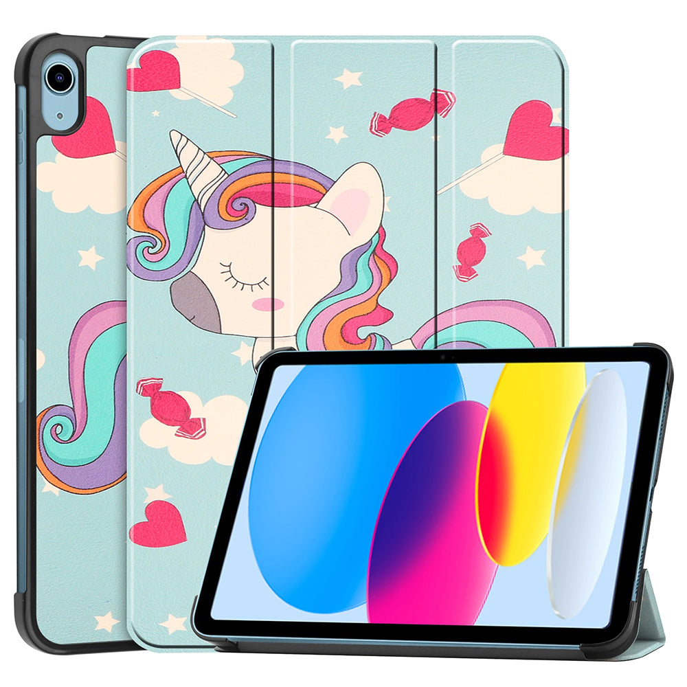 Capa para Apple iPad (2025) / (2022), Techsuit, FoldPro Unicorn, Multicolor