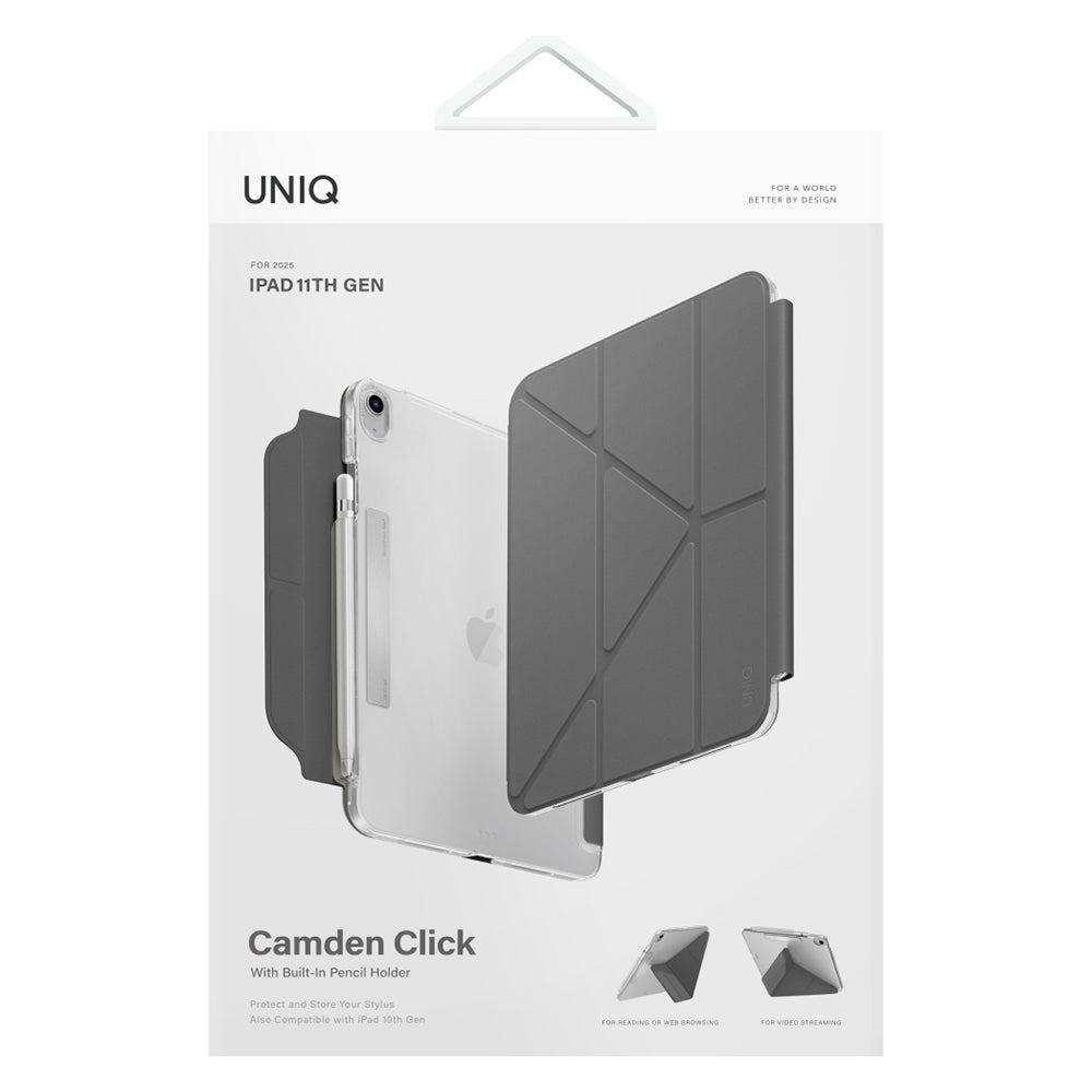 Capa para Apple iPad (2025), UNIQ, Camden Click, Rosa