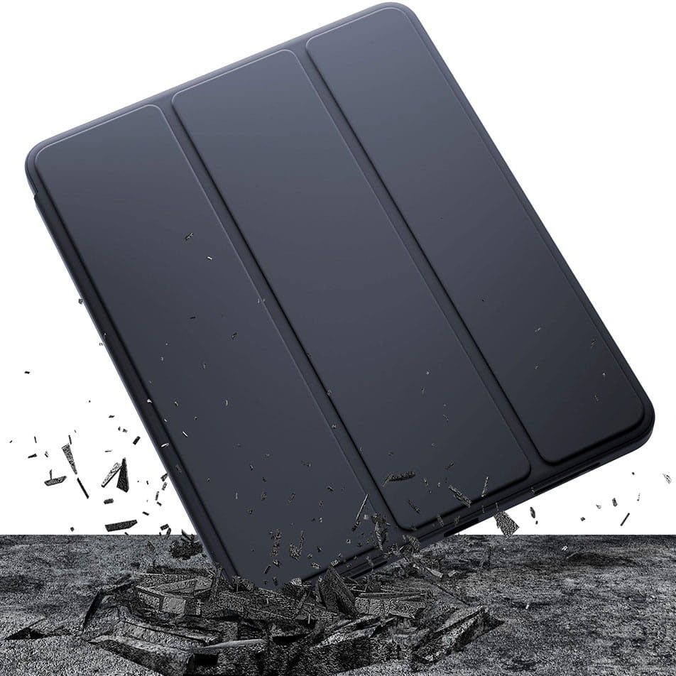 Capa para Apple iPad (2025) / (2022), 3MK, Soft Tablet, Preta